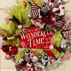 Christmas wreath/it’s the most wonderful time of the year